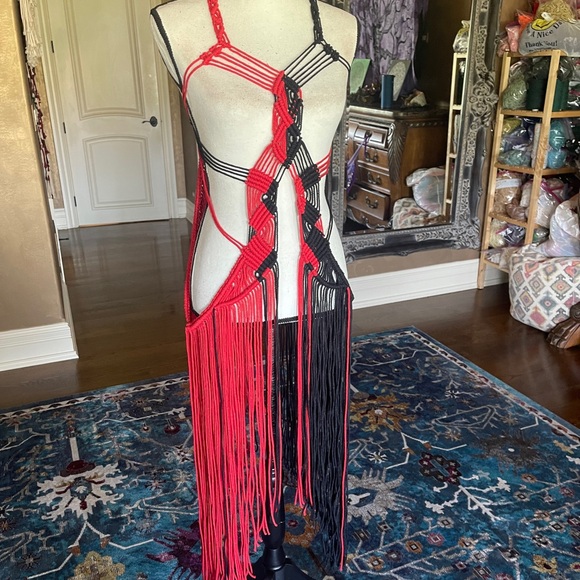 Original GoodVibeGoda Handmade Macramé Rope Dress - Picture 4 of 16